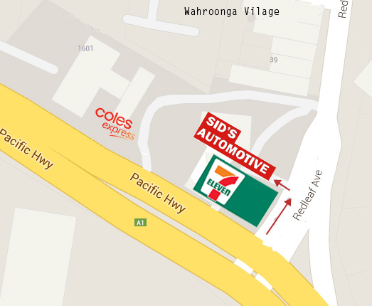 sids wahroonga car workshop access